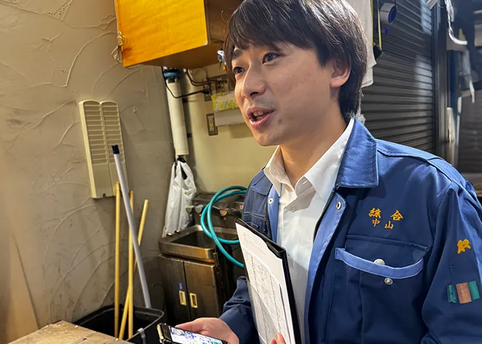 9:00 仲卸様にて注文の取り周り